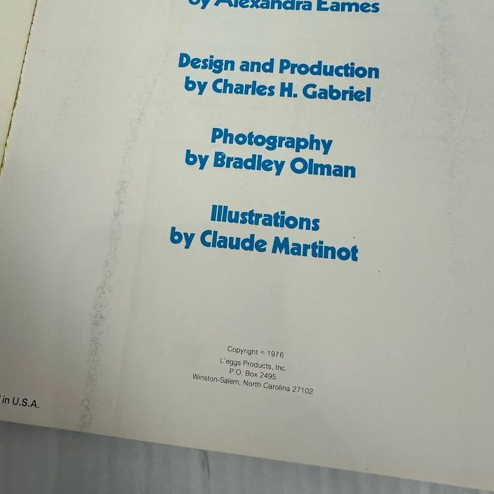 The L'eggs Idea Book Craft Instructions Patterns Projects Alexandra Eames 1976